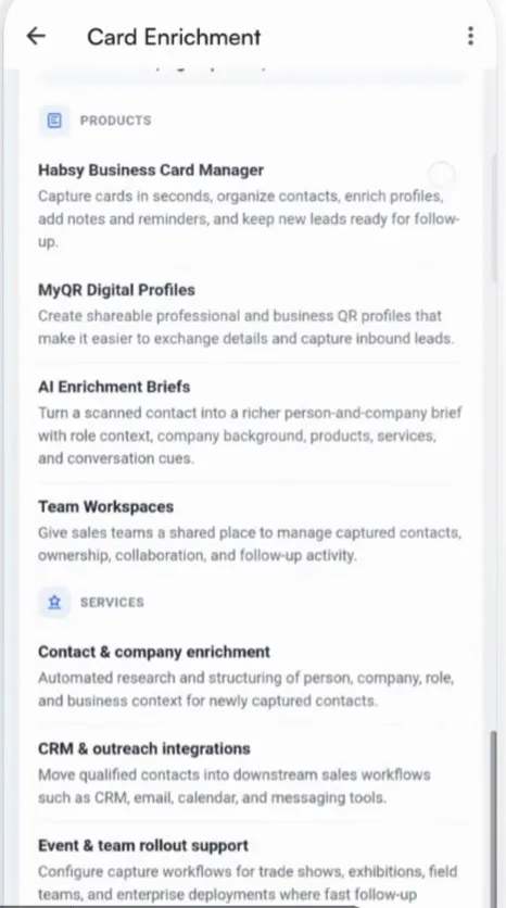 Company details.