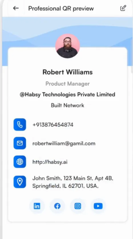Professional QR preview