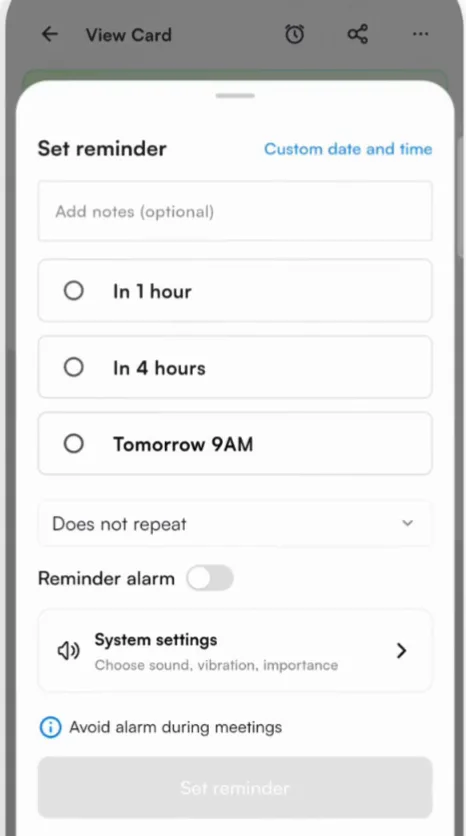 Quick options