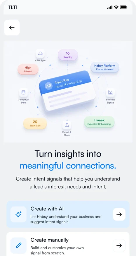 Start in Manage Intent Signals.